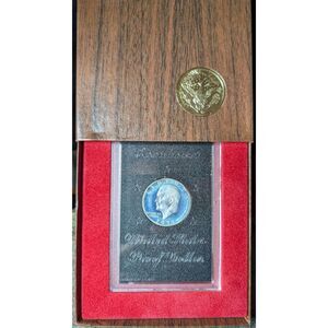1971-S Eisenhower Silver Proof Dollar 40% Silver – Original US Mint Box & Holder